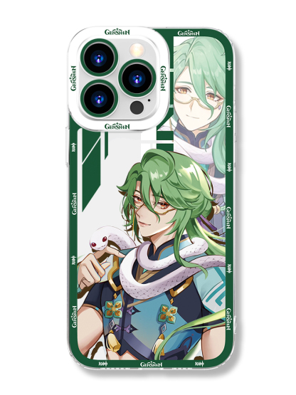 蘋果 系列原神白朮天使眼透明防摔防摔軟殼