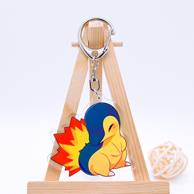 寶可夢繫列 暴萌耿鬼可達鴨超夢亞克力掛件雷丘噴火龍水箭龜掛飾 鑰匙扣