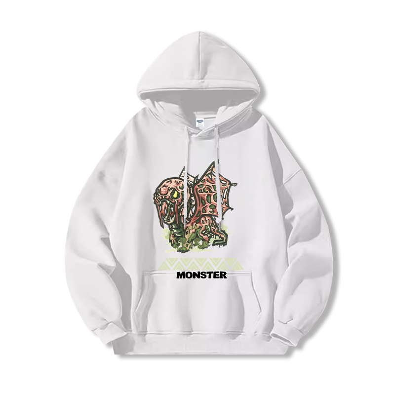 Monster Hunter Rise怪物獵人 聯名衛衣2024秋冬新款親子情侶裝薄絨款連帽衛衣