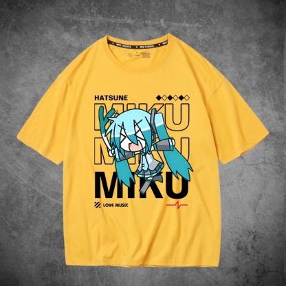 初音未來聯名衛衣2024秋冬新款親子情侶裝薄絨款連帽衛衣