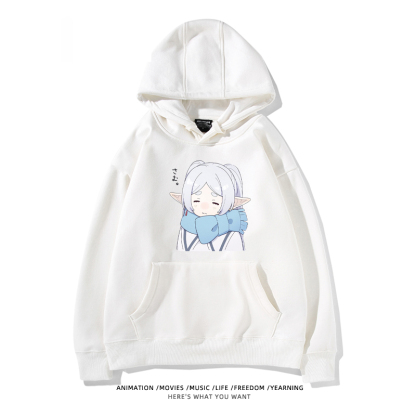 葬送的芙莉蓮2024秋冬新款親子情侶裝薄絨款連帽衛衣