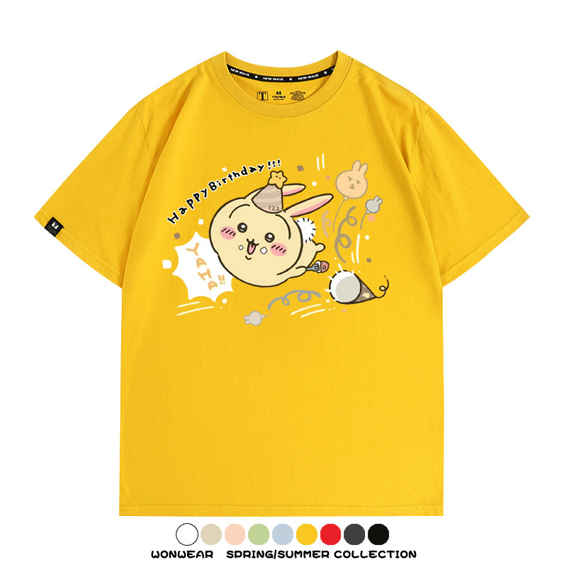 Chiikawa吉伊卡哇烏薩奇寶寶 親子情侶裝寬鬆短袖T