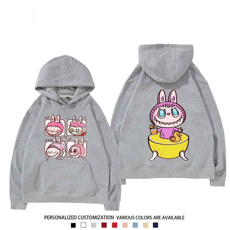 labubu新款 寬鬆百搭 秋冬款 寬鬆連帽衛衣