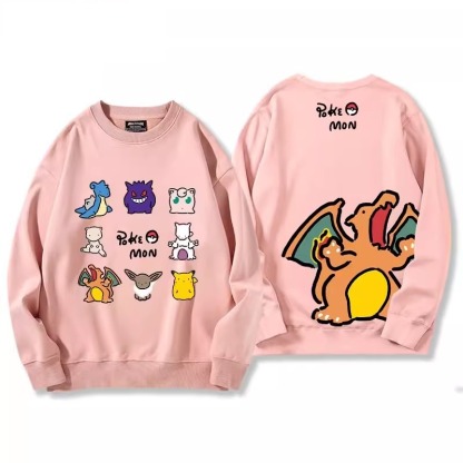 寶可夢2024親子情侶裝 圓領長袖