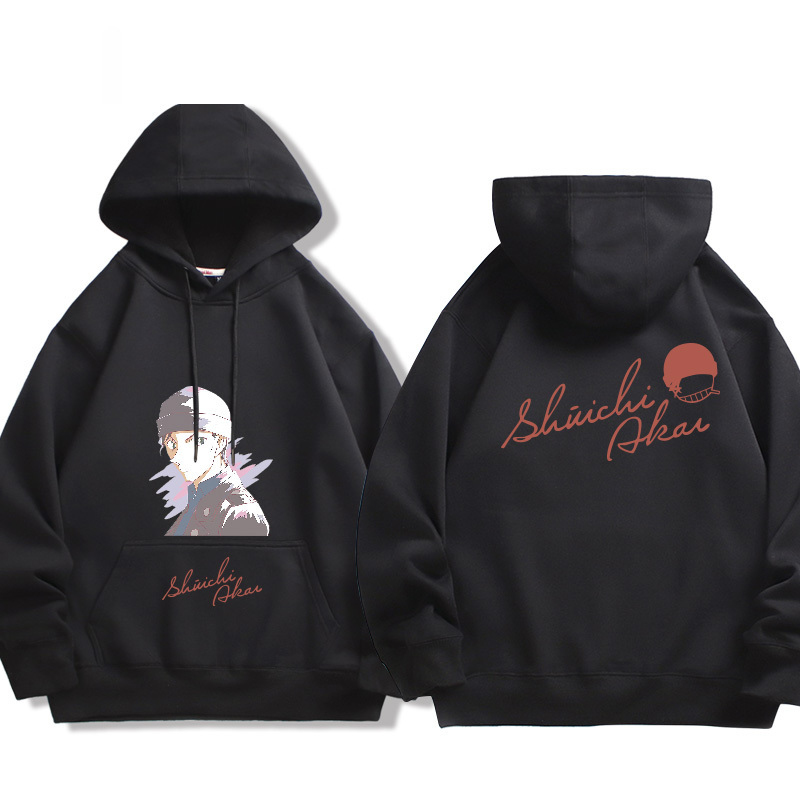 名偵探柯南 2024秋冬新款親子情侶裝薄絨款連帽衛衣