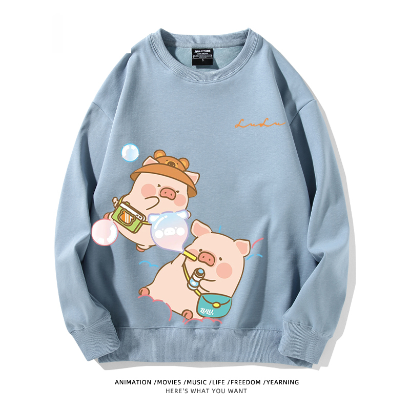 LuLu豬 聯名2024親子情侶裝 圓領長袖