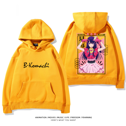 我推的孩子 聯名衛衣2024秋冬新款親子情侶裝薄絨款連帽衛衣