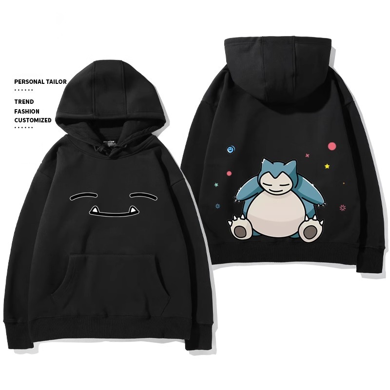 寶可夢 聯名衛衣2024秋冬新款親子情侶裝薄絨款連帽衛衣