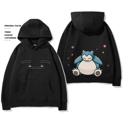 寶可夢 聯名衛衣2024秋冬新款親子情侶裝薄絨款連帽衛衣