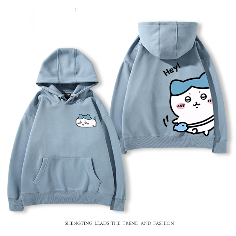 chiikawa 2024秋冬新款親子情侶裝薄絨款連帽衛衣