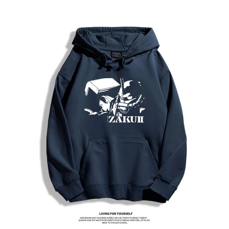 機動戰士高達 聯名衛衣2024秋冬新款親子情侶裝薄絨款連帽衛衣