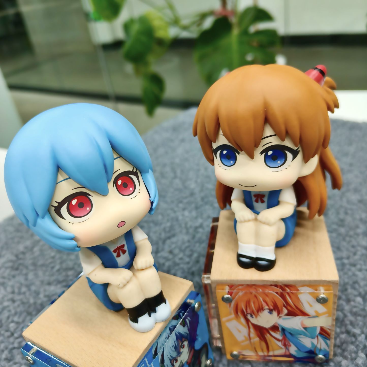 Look up EVA 綾波麗明日香Q版手辦 磁吸底座