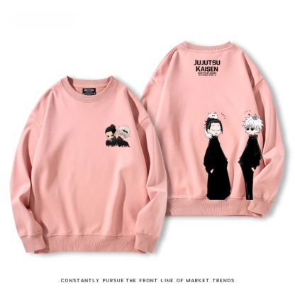 【預售2.25號發貨】鏈鋸人聯名衛衣2024秋冬新款親子情侶裝薄絨款連帽衛衣