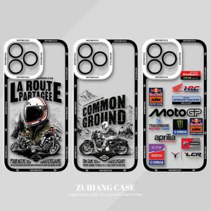 復古機車天使眼透明防摔軟殼