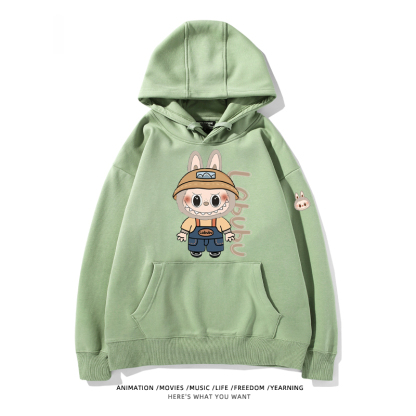 labubu新款 寬鬆百搭 秋冬款 寬鬆連帽衛衣