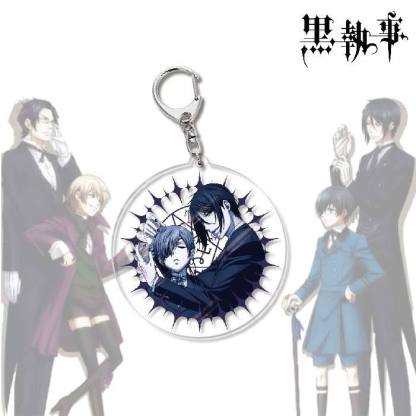 黑執事塞巴斯蒂安夏爾亞克力鑰匙扣掛飾【單買三件起送】