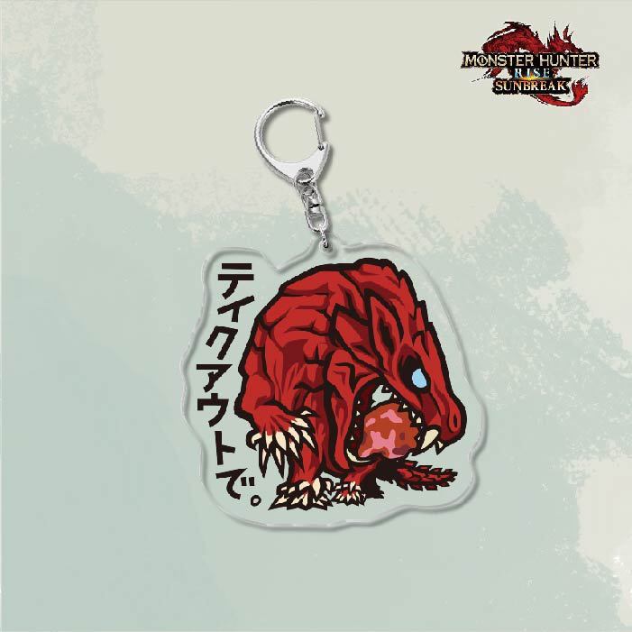 Monster Hunter Rise怪物獵人崛起滅盡龍雪鬼獸冰狼亞力克鑰匙扣掛飾【單買三件起送】