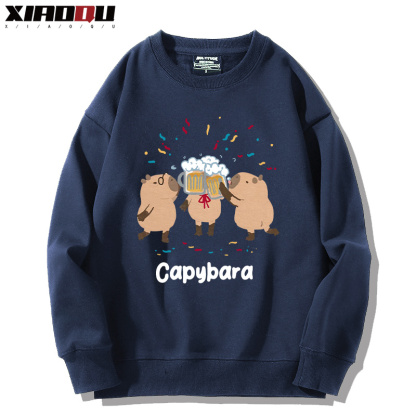 卡皮巴拉 2024親子情侶裝 圓領長袖