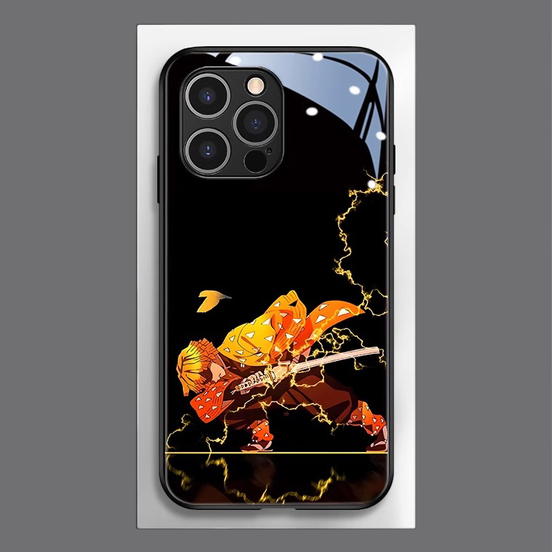 鬼滅之刃新款高清全包防摔玻璃殼