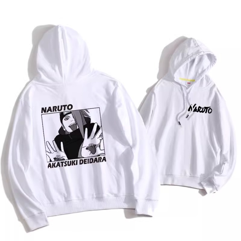 火影忍者聯名衛衣2024秋冬新款親子情侶裝薄絨款連帽衛衣