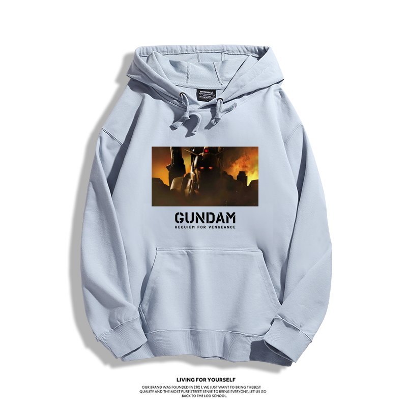 機動戰士高達 聯名衛衣2024秋冬新款親子情侶裝薄絨款連帽衛衣