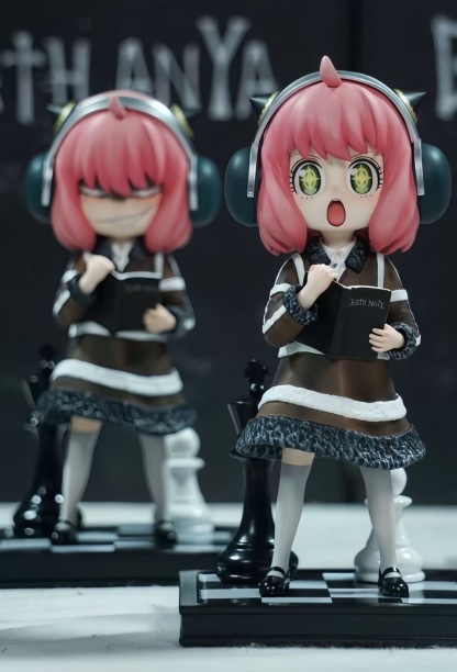 ZH 整活 筆記女孩 夜神安妮亞 雙頭雕 