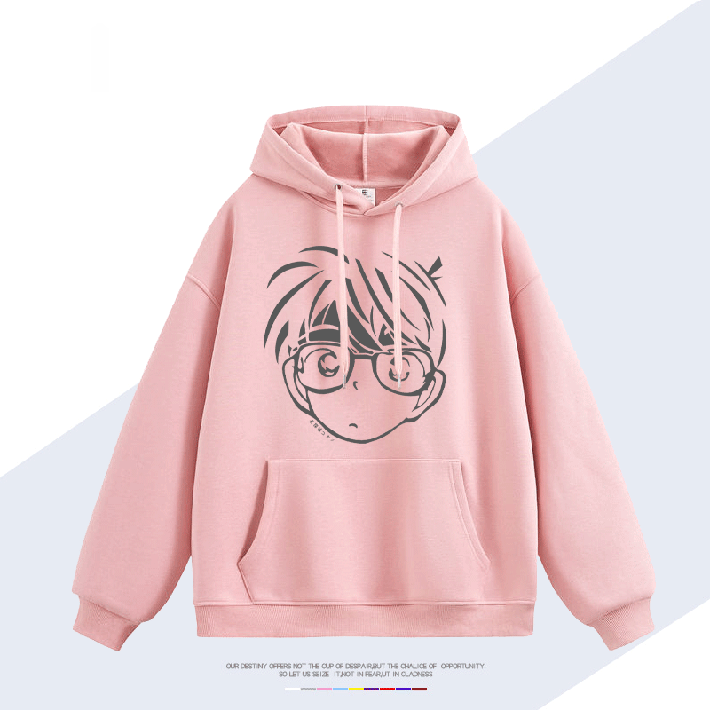 名偵探柯南 聯名衛衣2025秋冬新款 親子情侶裝連帽衛衣