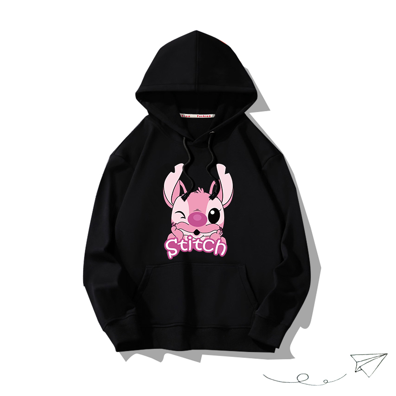 史迪仔聯名hiphop2025秋冬新款 親子情侶男女連帽衛衣