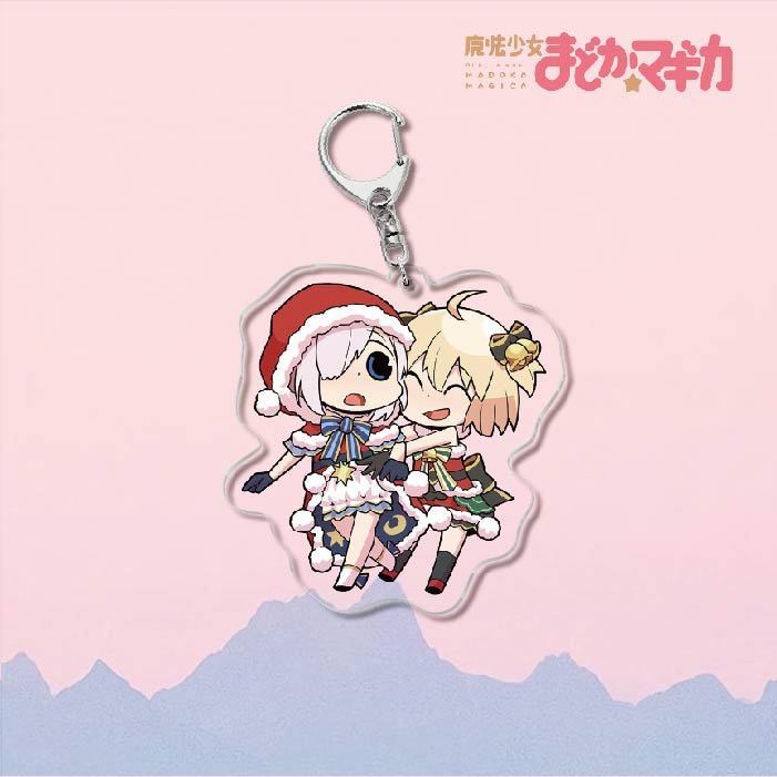 魔法少女小圓鹿目圓曉美焰美樹沙耶香巴麻美亞力克鑰匙扣立牌掛飾【單買三件起送】