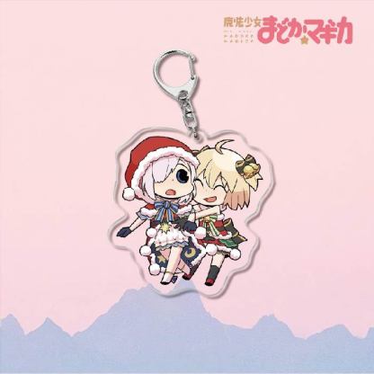 魔法少女小圓鹿目圓曉美焰美樹沙耶香巴麻美亞力克鑰匙扣立牌掛飾【單買三件起送】