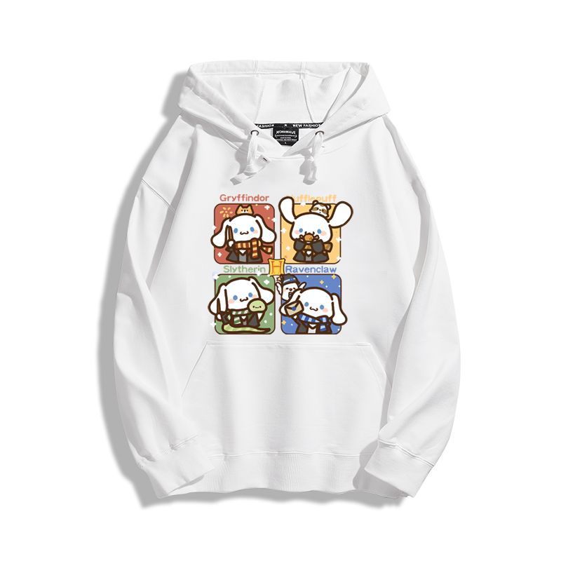 哈利波特聯名三麗鷗聯名衛衣2023秋冬新款親子情侶裝薄絨款連帽衛衣-星夢cosplay