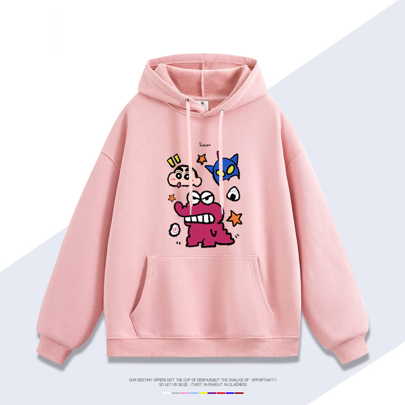 蠟筆小新 聯名衛衣2025秋冬新款 親子情侶裝連帽衛衣