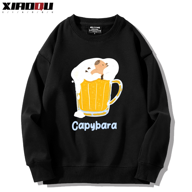 卡皮巴拉 2024親子情侶裝 圓領長袖