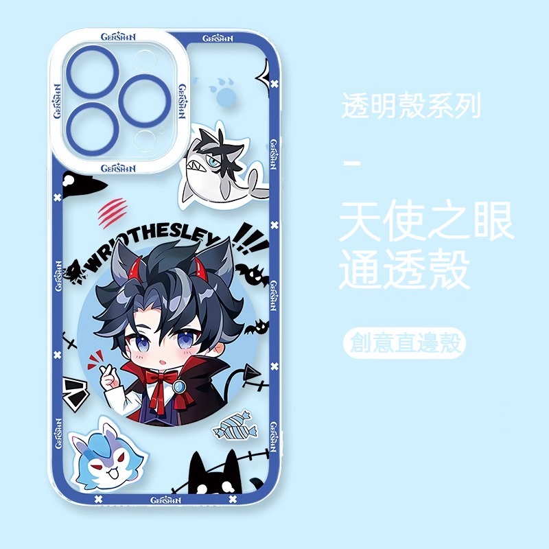 蘋果 系列Q版原神天使眼透明防摔軟殼