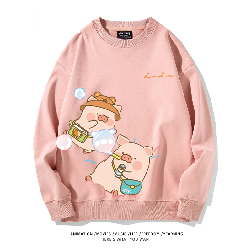 LuLu豬 聯名2024親子情侶裝 圓領長袖