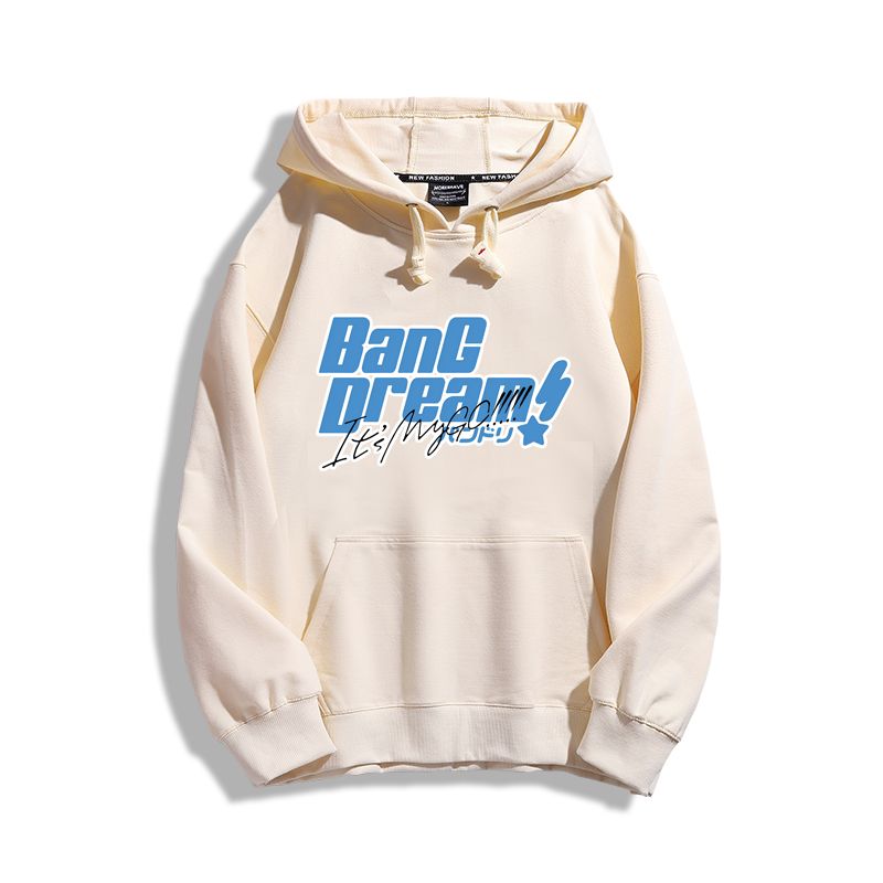 BanG Dream聯名衛衣2024秋冬新款親子情侶裝薄絨款連帽衛衣