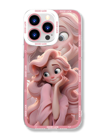 蘋果 系列迪士尼公主天使眼透明防摔手機殼