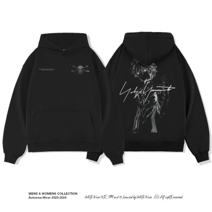 EVA新世紀福音戰士2024秋冬新款親子情侶裝薄絨款連帽衛衣