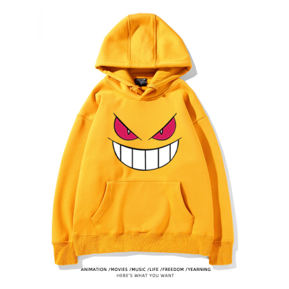 寶可夢 聯名衛衣2024秋冬新款親子情侶裝薄絨款連帽衛衣