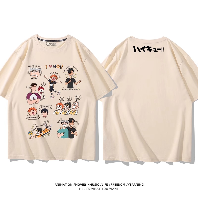 排球少年 2024親子情侶男女同款 純棉T恤