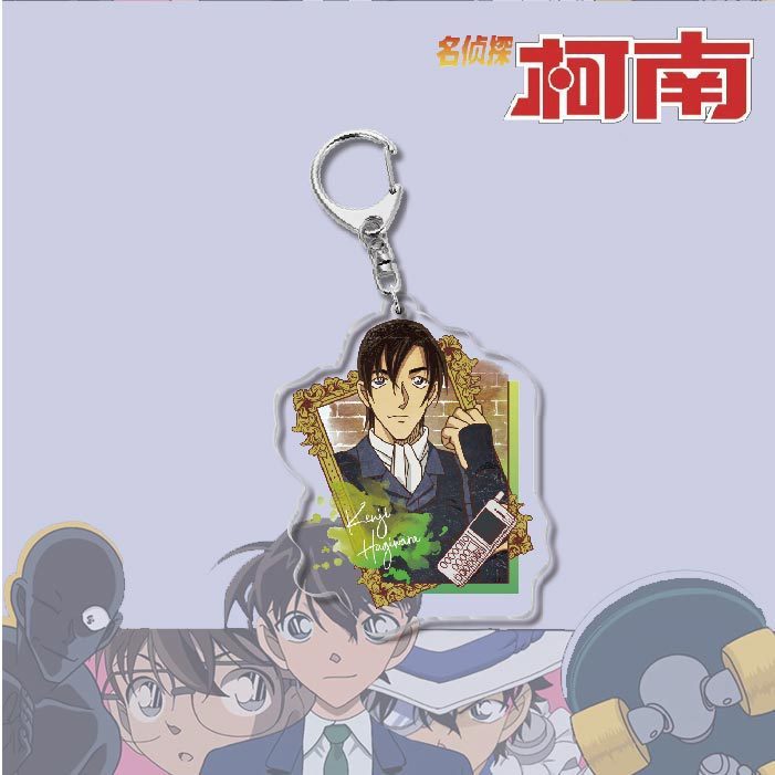 名偵探柯南周邊 灰原哀基德赤井秀一安室透世良真純亞克力鑰匙扣掛飾【單買三件起送】