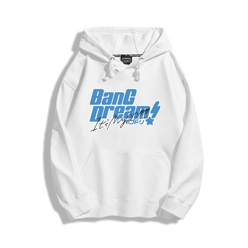 BanG Dream聯名衛衣2023秋冬新款親子情侶裝薄絨款連帽衛衣