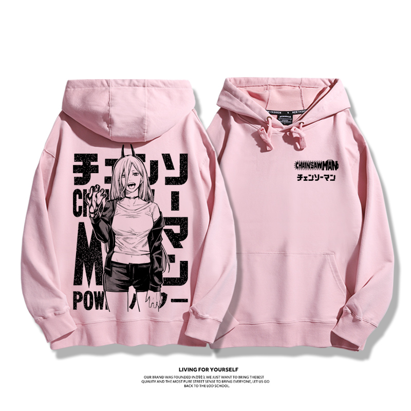 鏈鋸人新款 親子情侶男女款連帽衛衣