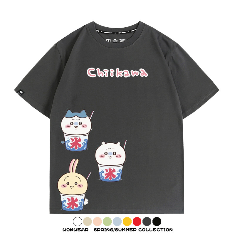 Chiikawa吉伊卡哇烏薩奇寶寶 親子情侶裝寬鬆短袖T