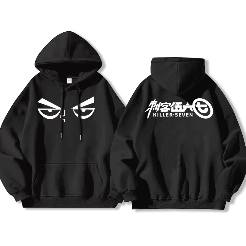 刺客伍六七 2025秋冬新款親子情侶裝薄絨款連帽衛衣