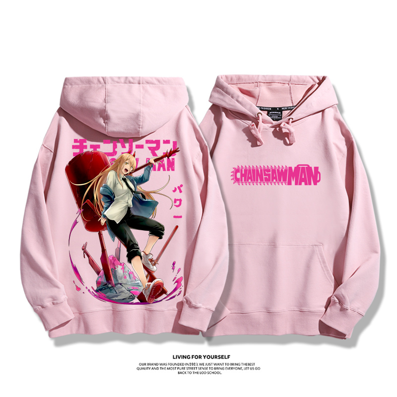 鏈鋸人新款 親子情侶男女款連帽衛衣