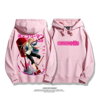 鏈鋸人新款 親子情侶男女款連帽衛衣