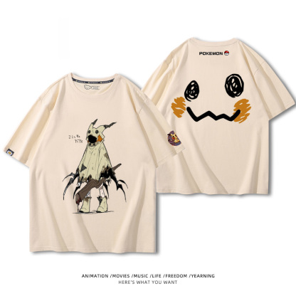 精靈寶可夢 2024親子情侶男女同款 純棉T恤