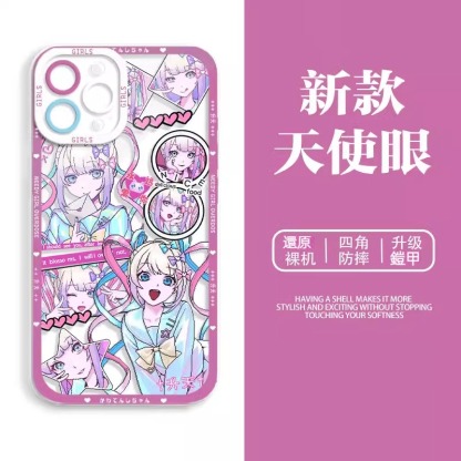 蘋果 系列主播女孩重度依賴 天使眼透明防摔軟殼