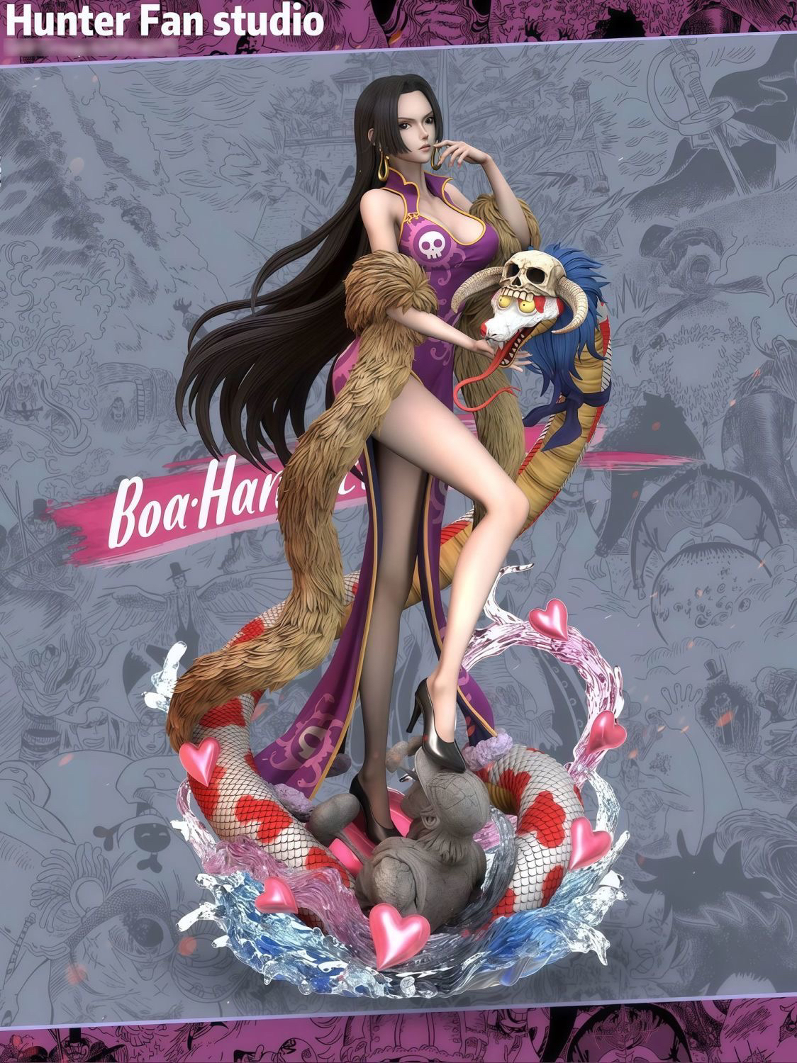 HF 海賊王 蛇姬女帝 限量版雕像